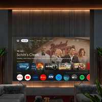 Televisor Inteligente LED Original de Marca 43/50/55/65 Pulgadas Pantalla Plana HD sin Marco 120Hz de Refresco 4K Google Android WiFi Inalámbrico
