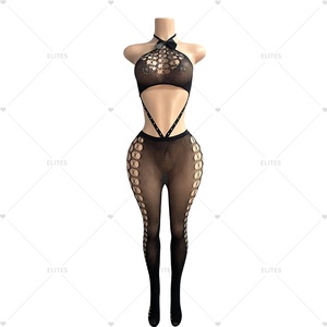 ELITES <span class=keywords><strong>Combinaison</strong></span> moulante une pièce sexy de haute qualité pour femmes, tenue de club en filet de pêche, vente en gros - Product Image 2
