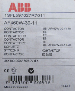 AF460W3011701SFL597027R7011 AF460W-30-11-70 1SFL597027R7011 Unidad de Control de Potencia del Contactor de CA - Product Image 2