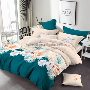 Polyester Canada Đồng Bằng Được Trang Bị Tấm 3d Thiết Kế Nổi Tiếng Badsheet Sabanas Bedsheets Duvet Cover Bộ - Product Image 1