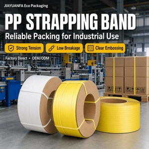 PP Strapping High Tensile Strength PP Strapping Band Roll Polypropylene Plastic Packing Strap for Carton <strong>Pallet</strong> Packaging - Product Image 2