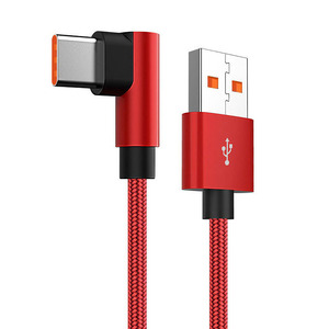 Câble de charge rapide USB Type C 6A portable 120W en nylon tressé <span class=keywords><strong>coudé</strong></span> à 90 degrés, <span class=keywords><strong>court</strong></span> (0,25m, 1m, 1,5m, 2m, 3m) pour <span class=keywords><strong>iPhone</strong></span> et Samsung - Product Image 4