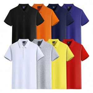 Design Custom Men's Casual Business for Polo <b>Shirt</b> New Short Sleeve Promotion Plus Size 100% Cotton Solid Color with Animal Pat - Product Image 4