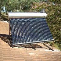Calentador de Agua Solar con Tubos de Vacío Sin Presión