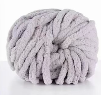 Vente en gros 100g 10mm Chunky Chenille Fil 100% Polyester Haute Résistance À Tricoter À La Main Crochet Teint Motifs Fantaisie Fil Produit