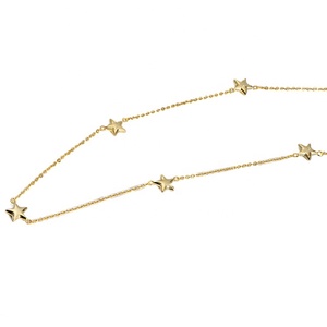 Trending Choker <strong>Necklace</strong> 925 <strong>Sterling</strong> <strong>Silver</strong> Ladies Tiny <strong>Star</strong> Charm Station Cute Choker <strong>Necklace</strong> - Product Image 2