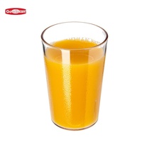 Gobelet en plastique transparent de 20oz/24oz, écologique, résistant au lave-vaisselle, avec logo personnalisé, extérieur texturé, style moderne, pour restaurant Goodman