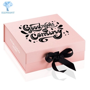 Custom Printed Cosmetic Cardboard Paper <b>Wedding</b> Big Luxury <b>Gift</b> <b>Box</b> Packaging With Ribbon - Product Image 4