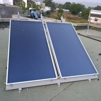 Système de chauffe-eau solaire professionnel BTE 300L sous pression pour extérieur, hôtel, garage, avec kits de montage et réservoir