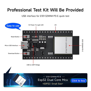 Carte de développement Wi-Fi BLE E101-32WN4-PS-E-TB ESP32 2,4 GHz, carte de développement Wi-Fi LoRaWAN ESP32 - Product Image 4