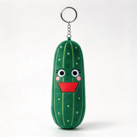 Porte-clés en peluche personnalisé en forme de légume, logo sur mesure, OEM ODM, cadeau promotionnel en gros, approvisionnement en vrac pour enfants