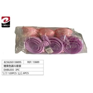 Candy Color Funnel Set 3Pc Dessert Tools 6Pcs Pack - Product Image 3