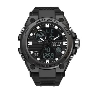 Reloj deportivo analógico digital para hombre, estilo impermeable, correa de silicona, reloj de pulsera informal para exteriores para niños y hombres - Product Image 6