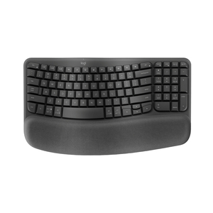 Logitech ปุ่มคลื่นสำหรับคีย์บอร์ดธุรกิจคีย์บอร์ดไร้สายแบบชาร์จไฟได้ไฟแบคไลท์สองโหมด - Product Image 3