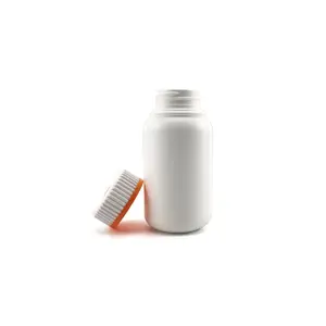 100毫升药品容器儿童防护HDPE塑料药品药丸瓶，带CRC帽，用于药丸维生素片剂