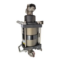 Pompe à piston pneumatique à très haute pression, pompe à liquide à commande pneumatique, pompe hydraulique à double effet pour le remplissage d'huile et de gaz réfrigérant