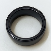 Noyau vierge d'anneau en céramique rainuré simple MACHO 4mm 6mm 8mm pour la fabrication d'anneau de santé intelligent NFC