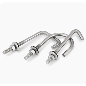 สลักเกลียวตะขอ L & <span class=keywords><strong>J</strong></span> เหล็กสเตนเลส18-8 A2-70 316 316L M16 M10 M8 - Product Image 3