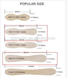 MOQ Thấp Mới Bằng Gỗ Ice Cream Scoop Magnum Thìa/Gậy Với Logo - Product Image 6