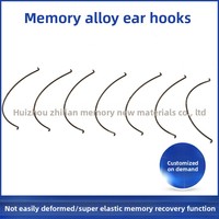 Headset Konduksi Tulang Bluetooth Nitinol Paduan Memori Titanium Kustom Desain Melengkung Model NiTi01