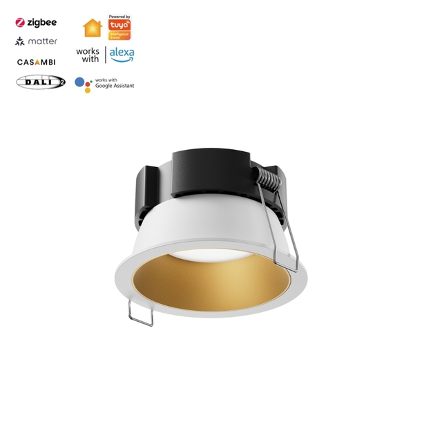 Custom Design Logo Smart Spotlight Tuya Led Spotlight Cob RGB Dmx Sensor CCT Dimmable Recessed Led Ceiling Spot Light Indoor