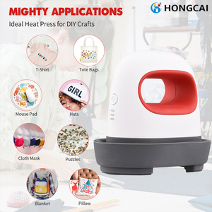 Mini presse à transfert thermique, 220V, machine compacte et portable pour projets de bricolage, vêtements faits main et fournitures de couture - Product Image 6