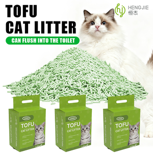 Litière pour chat biodégradable, écologique, à base de <span class=keywords><strong>tofu</strong></span>, hautement absorbante, naturelle, à dissolution rapide - Product Image 3
