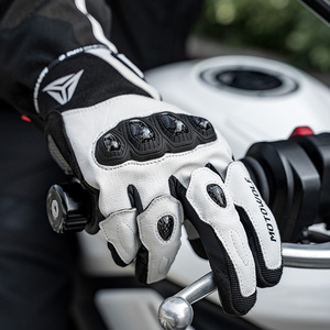 Gants de moto MOTOWOLF à motif à carreaux, gants de course de haute qualité en <span class=keywords><strong>cuir</strong></span> - Product Image 3