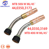 Torchette MIG refroidie à l'eau Fronius MTB 500i W 44.0350.3173, col flexible ML 45 degrés, pièce de rechange
