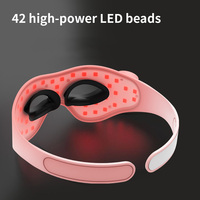 Masque de luminothérapie portable professionnel en silicone 460nm 660nm, 7 couleurs, sans fil, rechargeable, pour les yeux, outil de beauté à domicile