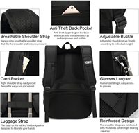 Sac à dos antivol fin en tissu Oxford imperméable pour ordinateur portable, avec fermeture éclair USB et motif lettres, idéal pour l'école, l'université et les voyages