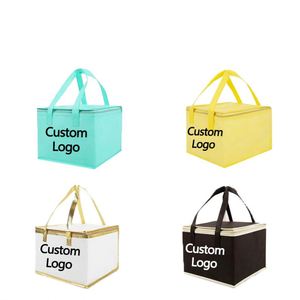 Sacs isothermes à déjeuner personnalisés en polyester imperméable avec fermeture éclair pour la personnalisation des aliments, vente en gros - Product Image 4