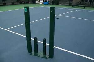 Postes de tenis profesionales de aluminio para exteriores, enterrados, con red, juego completo de postes y red de pickleball para exportación. - Product Image 2