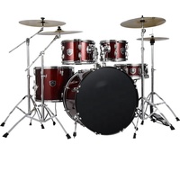 Best Quality Professional Percussion Instrument Children's Practice Jazz Drum Set with 5 Drums & 4 Cymbals Black Walnut Metal