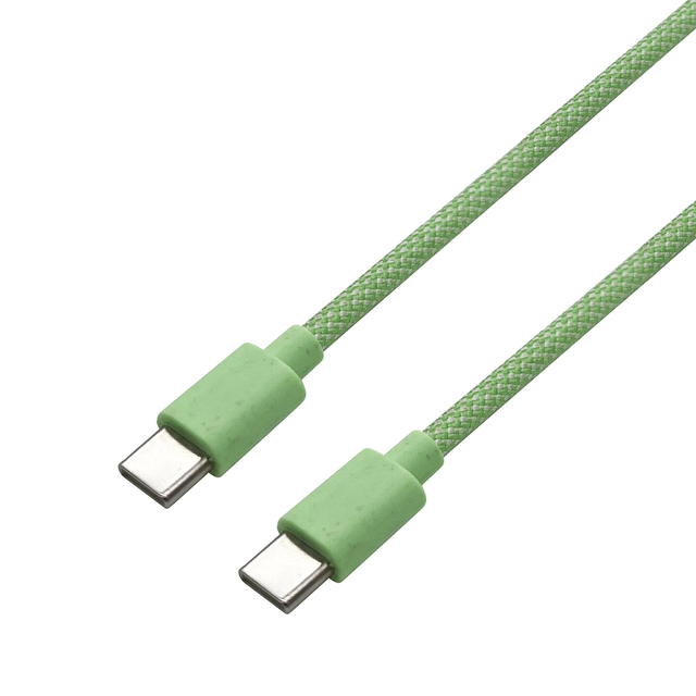 Degradable Colorful Braided PD 60W USB-C to USB C Type-C Fast Data Charging Cable for samsung iphone 15 16 17