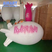 Dirigeable gonflable de haute technologie, dirigeable gonflable en PVC personnalisé, jouet ballon dirigeable gonflable