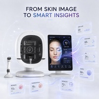 Analyseur de peau 3D AI 36MP, testeur intelligent de peau du visage, machine d'analyse de la peau professionnelle avec imagerie multi-spectrale