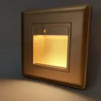 Lampu LED Panel Mikro 3000K, Lampu Dinding Tersembunyi Dalam Ruangan, Sensor Gerakan untuk Tangga