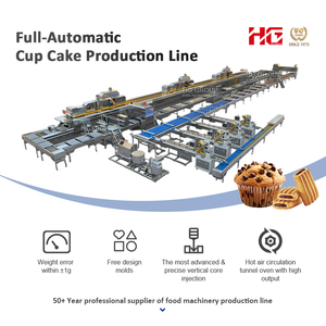 Nouvelle machine à gâteaux automatique <span class=keywords><strong>de</strong></span> différentes formes, ligne <span class=keywords><strong>de</strong></span> production <span class=keywords><strong>de</strong></span> muffins/gâteaux éponge entièrement automatique, acier inoxydable 304, écran tactile - Product Image 3