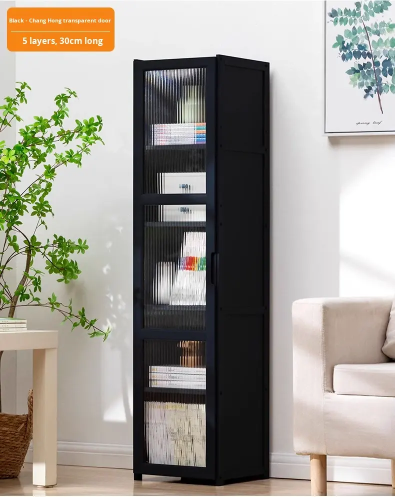 [hd transparent door] black - five layers 30 long (single door)