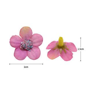 Mini fleurs de marguerite artificielles en soie Dongchen Crafts, 2 cm, pour décoration de mariage, matériel artisanal - Product Image 5