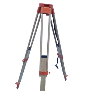 Trépied en bois massif pour instrument de nivellement, station totale, topographie et cartographie avec accessoires de support d'extension - Product Image 1