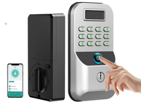 Serrure intelligente Ttlock, reconnaissance faciale, mot de passe, carte, code d'accès, alliage d'aluminium, portes en bois et en acier, étanche IP65, application cloud Tuya