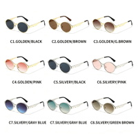 Lunettes de soleil ovales vintage, grandes, classiques, minimalistes, robustes, en métal, UV400, élégantes, légères, confortables, pour le bureau, le travail, la vie quotidienne