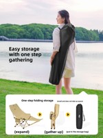 Cadre en acier inoxydable de chaise inclinable réglable Portable moderne primitive avec tissu Oxford pour pique-nique de camp de plage en plein air