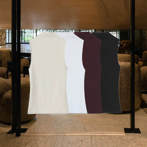 <span class=keywords><strong>Canotte</strong></span> Casual da Donna con <span class=keywords><strong>Spalline</strong></span> <span class=keywords><strong>Sottili</strong></span>, 100% Poliestere Traspirante Anti-Pilling, Canotta Senza Maniche, Strato Base Estivo - Product Image 3