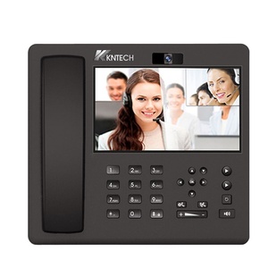 Téléphone IP vidéo HD KNPL-800 avec double écran LCD, PoE, Wi-Fi, pour bureau, avec 6 comptes SIP - Product Image 1