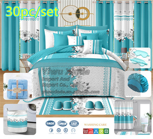 Set Sprei 30 pcs dengan Gorden dan Quilt Ukuran King - Product Image 6