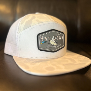 Gorras Snapback estructuradas de 7 paneles de alta calidad OEM ODM, gorra de camuflaje con logotipo bordado personalizado, gorras de camionero de malla de caza de camuflaje - Product Image 1