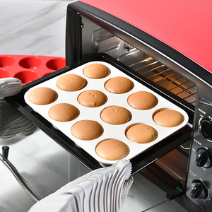 Maßgefertigte Silikon-Muffinform 12 24 Fächer Antihaft-Cupcake-Backform Lebensmittelechtes Silikon Backblech - Product Image 2